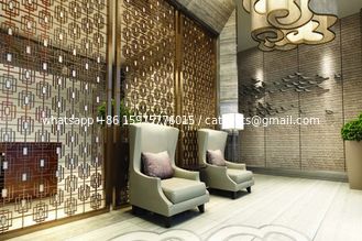 China Bronze Stainless Steel Screen Panels For Hotels/Villa/Lobby Interior Decoration supplier